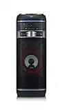 LG OK75 High Power Hifi System mit CD, Radio, USB und Mikrofoneingang Chrom/Schwarz/Rot