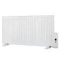 Celsius Oil Filled Panel Radiator, Wall Mounted, Portable Floor/Freestanding Electric Heater Plug in Energy Saving Radiant Heater, Slimline Thin, 1000W