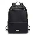 Laptop Backpack for Women Slim Computer Bag Work Travel College Backpack Purse Fits 15.6 Inch Notebook (Black)