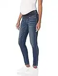 Signature by Levi Strauss & Co. Gold Label Women's Maternity Baby Bump Skinny Jeans, Blue Laguna-waterless, Small