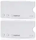 WallTrust Housse de Protection RFID pour Cartes de crédit, Lot de 6, Blanc