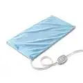 Sunbeam XL Heating Pad for Back, Neck, and Shoulder Pain Relief with Sponge for Moist Heating Option, Extra Large 12 x 24", Blue