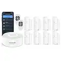 AGSHOME Alarmas para Casa,Sistema de Alarma para Casa WiFi, Kits de Seguridad para el Hogar 11 Piezas con Aplicación en Tiempo Real,Ampliable-Funciona con Alexa