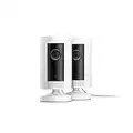 Ring Indoor Cam (1st Gen), Compact Plug-In HD security camera with two-way talk, Works with Alexa | 2-pack, White