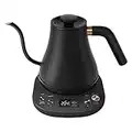 Mecity Electric Gooseneck Kettle With LCD Display Automatic Shut Off Coffee Kettle Temperature Control Hot Water Boiler Pour Over Tea Kettle 1200 Watt Quick Heating Electric Tea Pot, 0.8L, Matt Black