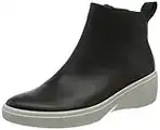 ECCO Soft 7 Wedge Black Droid, Botas Cortas Al Tobillo Mujer, Negro, 40 EU