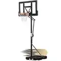 WIN.MAX Portable Basketball Hoop Quickly Height Adjusted 4.9-10ft Outdoor/Indoor Basketball Goal System with 44 inch Backboard and Wheels for Adults