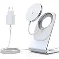 Wireless Charger Kompatibel mit Magsafe Ladegerät,iPhone ladestation,induktive ladestation,magnetisch Induktionsladegerät,Kabellos Schnellladegerät kompatibel für iPhone 14/13/12/11 Pro Max Plus Mini