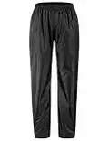 AXESQUIN Pantalon de pluie pour femme,Imperméable et respirant,Pantalon de randonnée léger,Pantalon de randonnée pour femme,Pantalon d'extérieur pour les randonnées, le camping, le golf, Noir , L