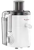 Moulinex JU3701 Frutelia + Centrifuga, Ampia Apertura, Facile da Pulire, 2 Velocità e Modalità Pulse, 350 W, Bianco