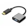 D.Square- Convertidor DisplayPort a VGA, Adaptador DP a VGA Macho a Hembra (1080p Full HD), Compatible para Computadora de Escritorio, Portátil, Monitor, Proyector, para Lenovo, DELL, HP, ASUS.