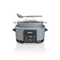 Ninja MC1001 Foodi PossibleCooker PRO 8.5 Quart Multi-Cooker, with 8-in-1 Slow Cooker, Dutch Oven, Steamer & More, Glass Lid & Integrated Spoon, Nonstick, Oven Safe Pot to 500°F, Sea Salt Gray