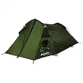 Eurohike 2 Man Backpacker DLX 2 Man Tent, Lightweight Backpacking Tent for 2 People, Hiking Tent, Trekking Tent, Festival Essentials, Camping Accessories, Camping Equipment, Green, One Size