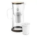 Invigorated Water - pH Restore Wasserfilter Trinkwasser, Water Filter Jug, Wasserfilter, hoher pH-Wert Water Filters, Wasserentkalker Trinkwasser, 3,5 L Wasserfilter Kanne Glas, Wasser Filter