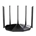 Tenda Router WiFi 6 AX1500, Doble Banda 2.4GHz/5GHz, Puerto LAN/WAN Gigabit 5 Antenas de 6dBi Modo Repetidor Control Parental, WPA3 OFDMA MU-MIMO Beamforming RX2 Pro Wi-Fi 6 Router