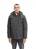 TOM TAILOR Herren Winterjacke mit Teddyfell 1032492, 10743 - Cyber Grey, 3XL