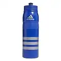 adidas Botella de agua de plástico Unisex Stadium 750 ml (26 oz), color azul atrevido, plateado, talla única