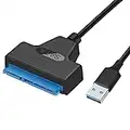 Cavo dati da SATA to USB Adattatore da USB 3.0 a disco rigido,Compatibile con dischi esterni e interni SSD/HDD da 2,5 pollici Supporto per sistemi operativi Windows, Mac e Linux