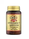 Obire | Chitosán y Garcinia Cambogia: 100 Cápsulas para 50 Días | Aumenta Saciedad y Bloquea Absorción de Grasa | Ayuda para Bajar de Peso | Control de Apetito y Metabolismo