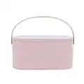 Cosmetics Box, Portable Makeup Box with LED Lighted Mirror for Travelling, Multi-purpose Makeup Organizer Carrying Case, Pink , Travel Size ( Instruction included )