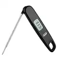 Instant Read Meat Thermometers for Air Fryers Cooking BBQ, Auto Off LCD Display Digital Food Thermometer with 5.5in Long Probe, Cooking Thermometer with Auto Shutdown for Kitchen