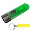 Nitecore Tiki GITD 300 Lumen Luminous Body Rechargeable EDC Keychain Flashlight with NITECORE Tag, Transparent