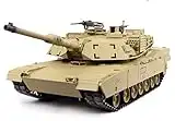 Remote Control 2.4Ghz 1/16 Scale US M1A2 Abrams Air Soft RC Battle Tank Smoke & Sound (Upgrade Version w/ Metal Gear & Tracks)
