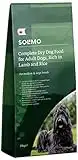 Marchio Amazon - Solimo - Alimento secco completo per cani adulti ricco di agnello e riso, 1 confezione da 20 kg