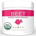 KOYAH - Organic Freeze-Dried Beet Powder (1 Scoop = 1/2 Beet): 30 Servings, USA Grown, Whole-Root Powder