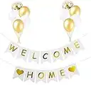 Welcome Home Banner Decoration with Letax Balloons for New Home Baby Shower Family Party Decorations