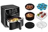 COSORI Heißluftfritteuse XL, Heissluftfriteuse mit 13 Programmen, Airfryer 1,2kg für 1-3 Personen mit 100 Deutsch Rezeptheft, Digitalem One-Touch Screen, Vorheizen&Warmhalten, Shake-Modus, 1500W