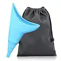 Hotype Urinoir Femme, Urinoir Féminin en Silicone Réutilisable, Portable pour Pipi Debout Femme, Urinoir en Entonnoir, pour en Plein Air, Activités, Camping, Voyage, Balades, Bleu