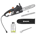 Motosega elettrica DELTAFOX - 1800 W - con 180 ml di olio per catena biodegradabile - lunghezza di taglio 30 cm - potenza di taglio 14 m/s - chainsaw