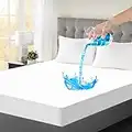 Waterproof Mattress Protector Double, Full Bamboo Mattress Cover, Soft Breathable Hypoallergenic Noiseless with TPU, Fit 6-18" Deep Pocket(54 x 75)