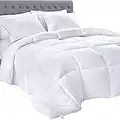 Utopia Bedding All Season Comforter - Ultra Soft Down Alternative Comforter - Plush Siliconized Fiberfill Duvet Insert - Box Stitched (King, White)