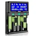 Smart AA Battery Charger, 9V Charger for Rechargeable Batterie 18650 Battery Charger LCD Fast Charger AA/AAA/SC/C/D/9V NI-Mh/NI-CD 14500 Battery