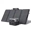 EcoFlow RIVER 2 Max Solar Generator 512Wh Long-life LFP Portable Power Station & 160W Solar Panel for Home Backup Power, Camping & RVs 100% Charged in 60m with 3000+ Cycles & Up to 1000W Output