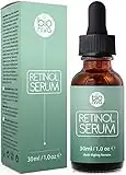 Retinol Serum Hochdosiert BIO mit Vitamin C & Vegan Hyaluronsäure - Bioniva Retinol Serum gegen falten und augenringe - Microneedling Anti-Aging Lift Serum, Für Gesicht, und Dekolleté 30ml