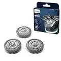 Philips SH91/50 Têtes de rasoir de rechange pour rasoirs Philips Series 9000 (S9XXX), argent, (nouvelle version qui remplace les SH90/70, SH98/70, et SH98/80)