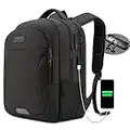 Travel Laptop Backpack Water Resistant Anti-Theft Bag with USB Charging Port and Lock 17.3 Inch Computer Business Backpacks for Women Men College School Student Gift,Bookbag Casual Hiking Daypack