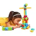 Bristle Blocks – Bloques de construcción entrelazados – 56 Piezas – Juego Stem para niños pequeños – Juguetes Educativos – 2 años + – Basic Builder Box