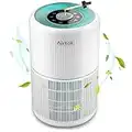 AIRTOK Air Purifiers, Air Purifier for Bedroom Home with Aromatherapy Sponge, 4-Stage Air Filter Removes 99.97% of Dust, Pollen and Ultrafine Particles, H13 HEPA Air Purifiers with Timer, Night Light