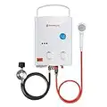 Camplux 5L 1.32 GPM Portable Outdoor Tankless Propane Water Heater