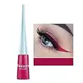 Matte Liquid Eyeliner, OCHILIMA Color Gel Eyeliner, Great Versatility Liquid Eyeliner Long Lasting Makeup Waterproof High Pigmented Colorful Eye Liner Pen for Women Girls (08# Rose red)