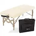 EARTHLITE Avalon Premium Table de massage portable - Incl. étui de rangement, têtière souple et autoajustable et coussin à mémoire de forme (75 cm x182,5 cm)