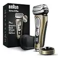 Braun Electric Razor for Men, Waterproof Foil Shaver, Series 9 Pro 9419s, Wet & Dry Shave, with ProLift Beard Trimmer for Grooming, Charging Stand Included, Gold