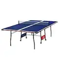 JOOLA Indoor 15mm Ping Pong Table with Quick Clamp Ping Pong Net Set - Single Player Playback Mode - Regulation Size Table Tennis Table - Compact Storage Ping Pong Table