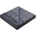 ZonLi Queen Weighted Blanket 22 lbs(60''x80'', Queen Size, Grey), Cooling Weighted Blanket for Adults