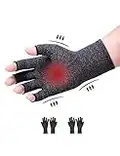 Donfri Lot de 2 paires de gants de compression pour l'arthrite protege poignet- Pour soulager la douleur - Pour les jeux vidéo et l'arthrose - Taille L - Gris