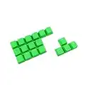 Rubber Double Shot Backlit Gaming Keycaps Set - for Cherry MX Mechanical Keyboards Compatible OEM Include Key Puller (Neon Green)